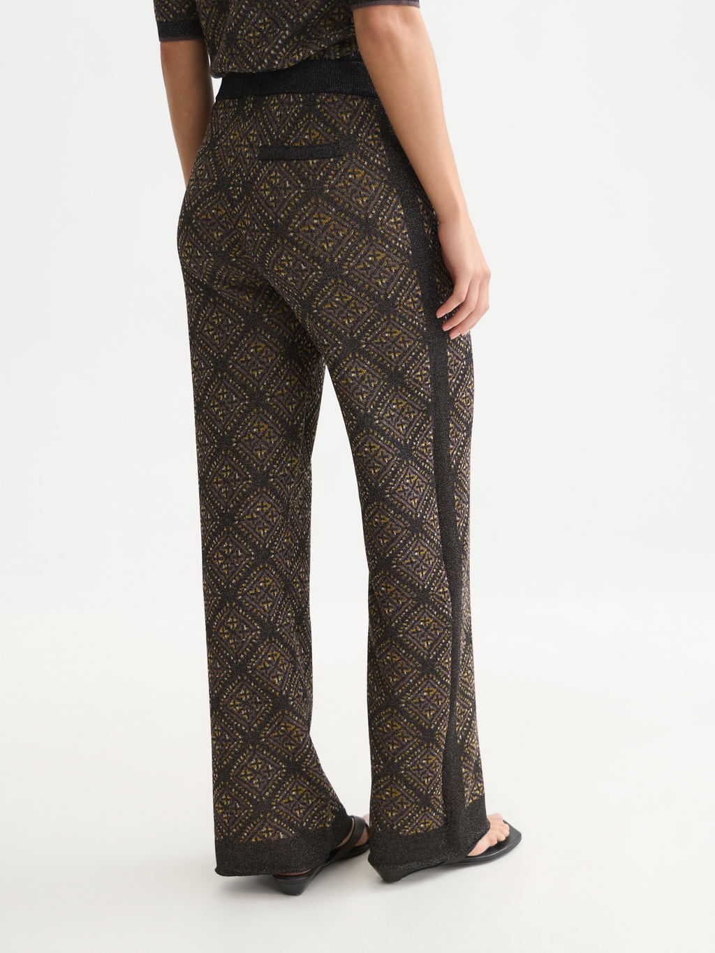 Relaxed Jacquard Knit Pant
