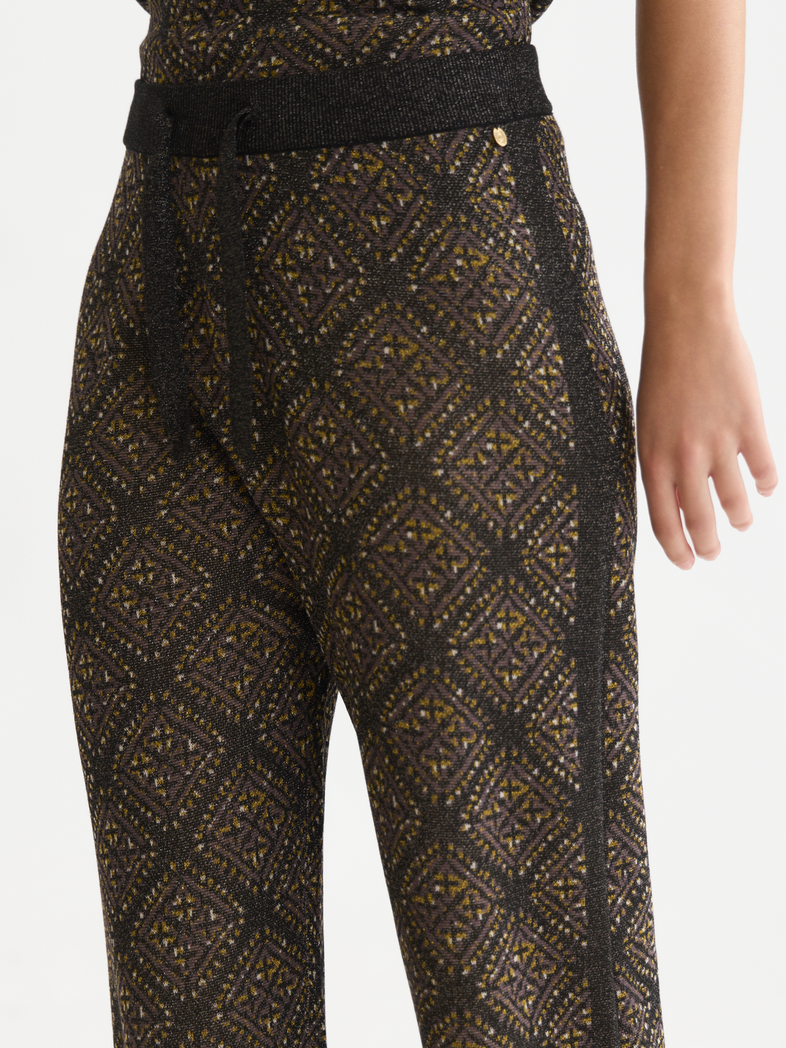 Relaxed Jacquard Knit Pant
