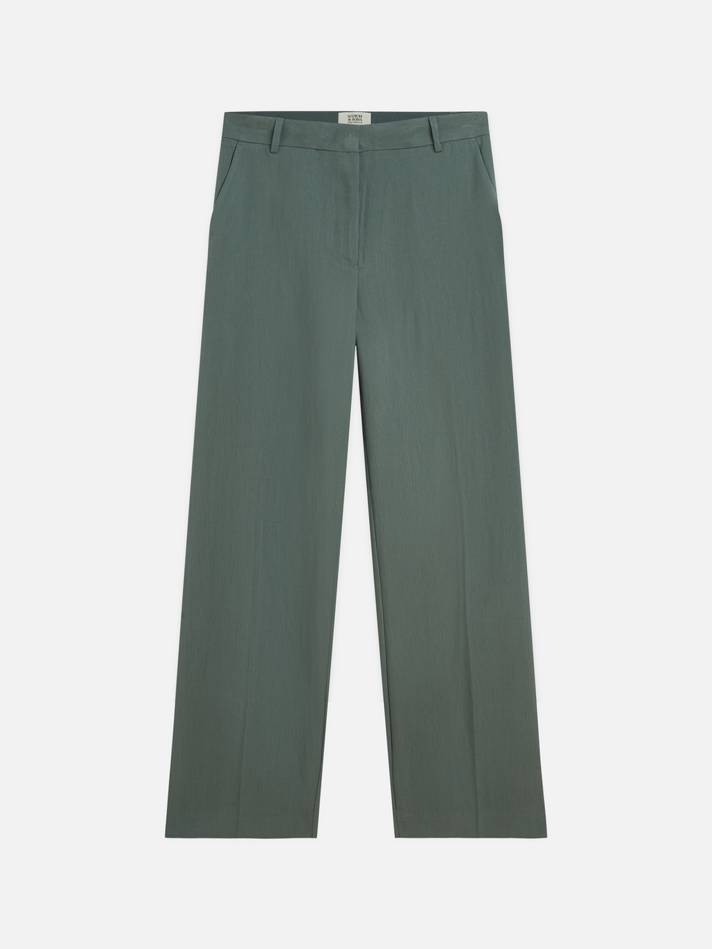 Edie - High-Rise Wide-Leg Lyocell Blend Pants