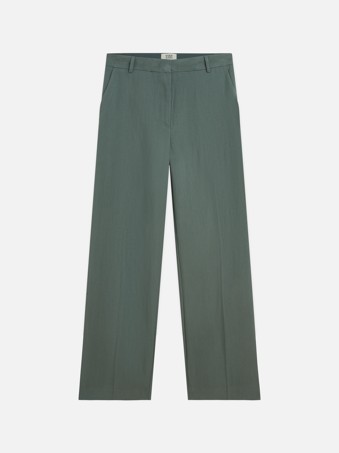 Edie - High-Rise Wide-Leg Lyocell Blend Pants