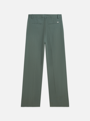 Edie - High-Rise Wide-Leg Lyocell Blend Pants