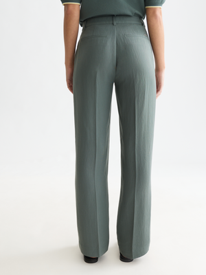Edie - High-Rise Wide-Leg Lyocell Blend Pants