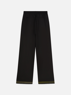 Eleni - High-Rise Wide-Leg Embellished Pants