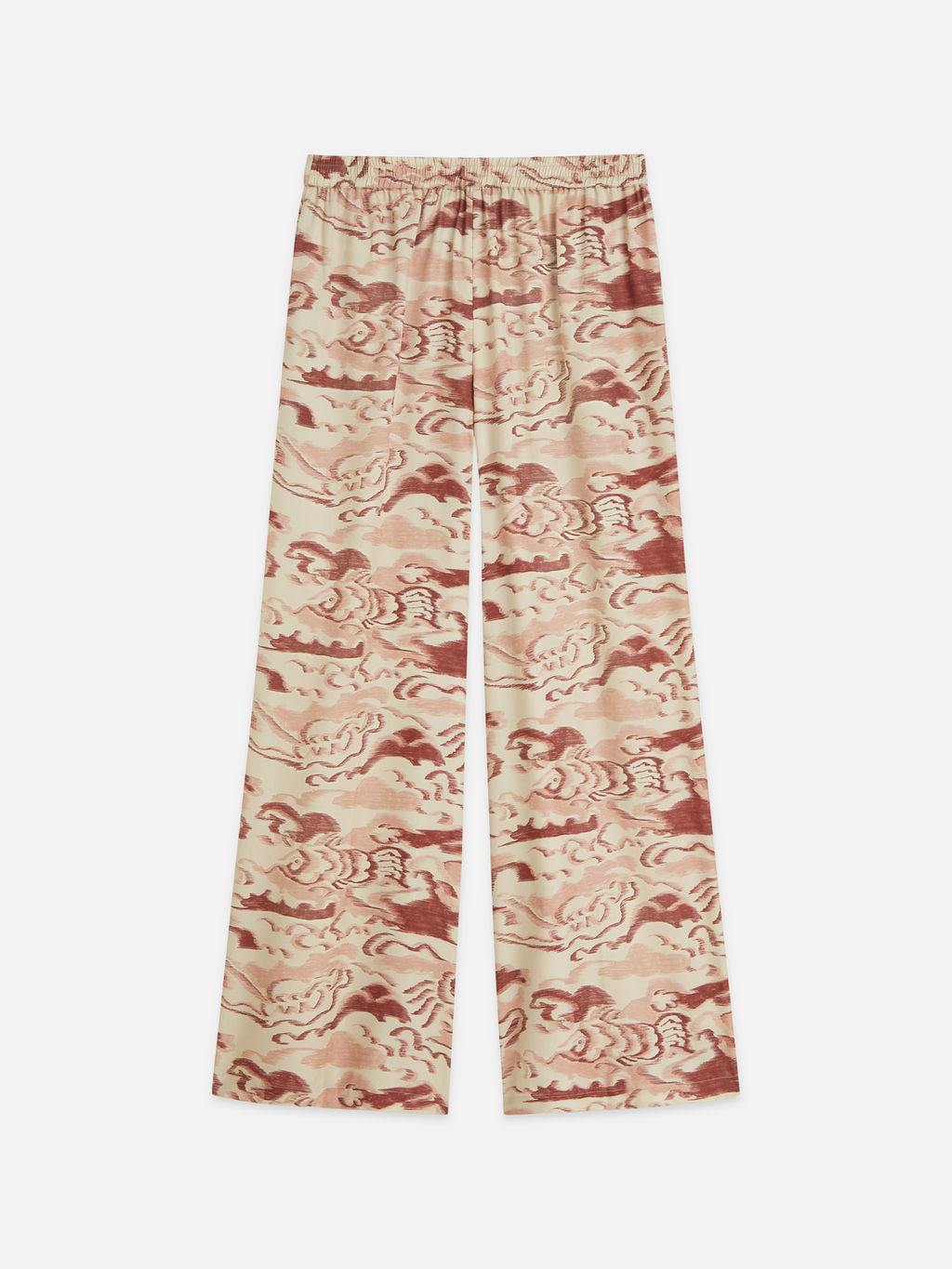 Eleni - Pantalon large taille haute imprimé