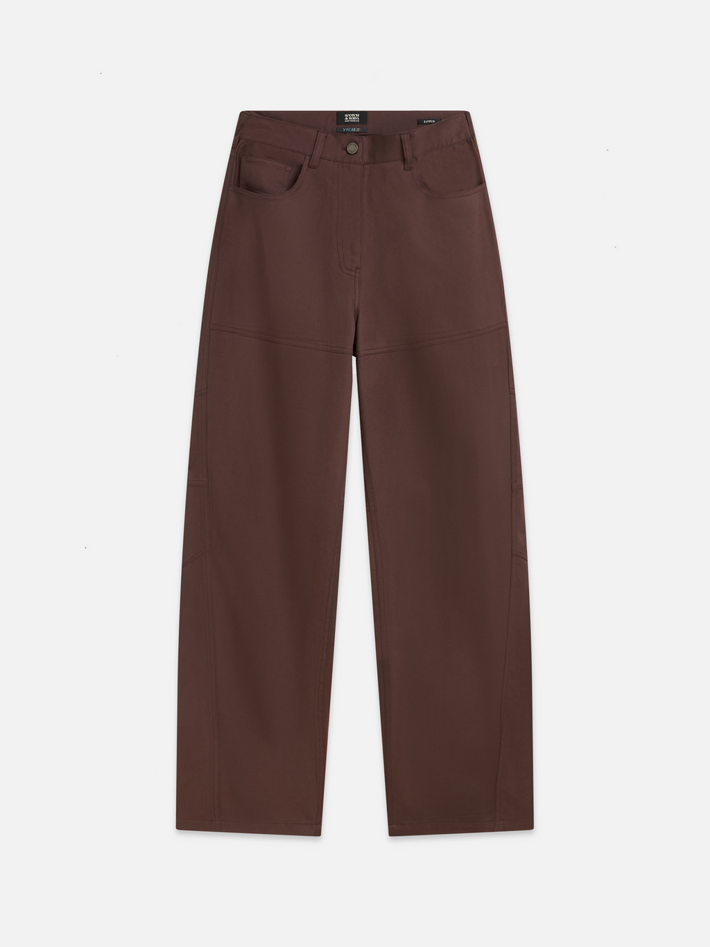 Lotus - High-Rise Barrel Leg Lyocell Pants