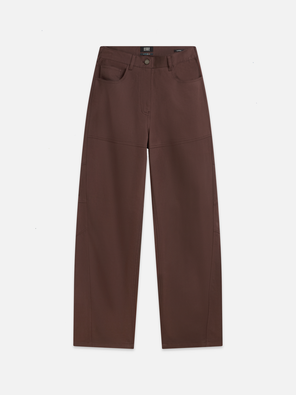 Lotus - High-Rise Barrel Leg Lyocell Pants