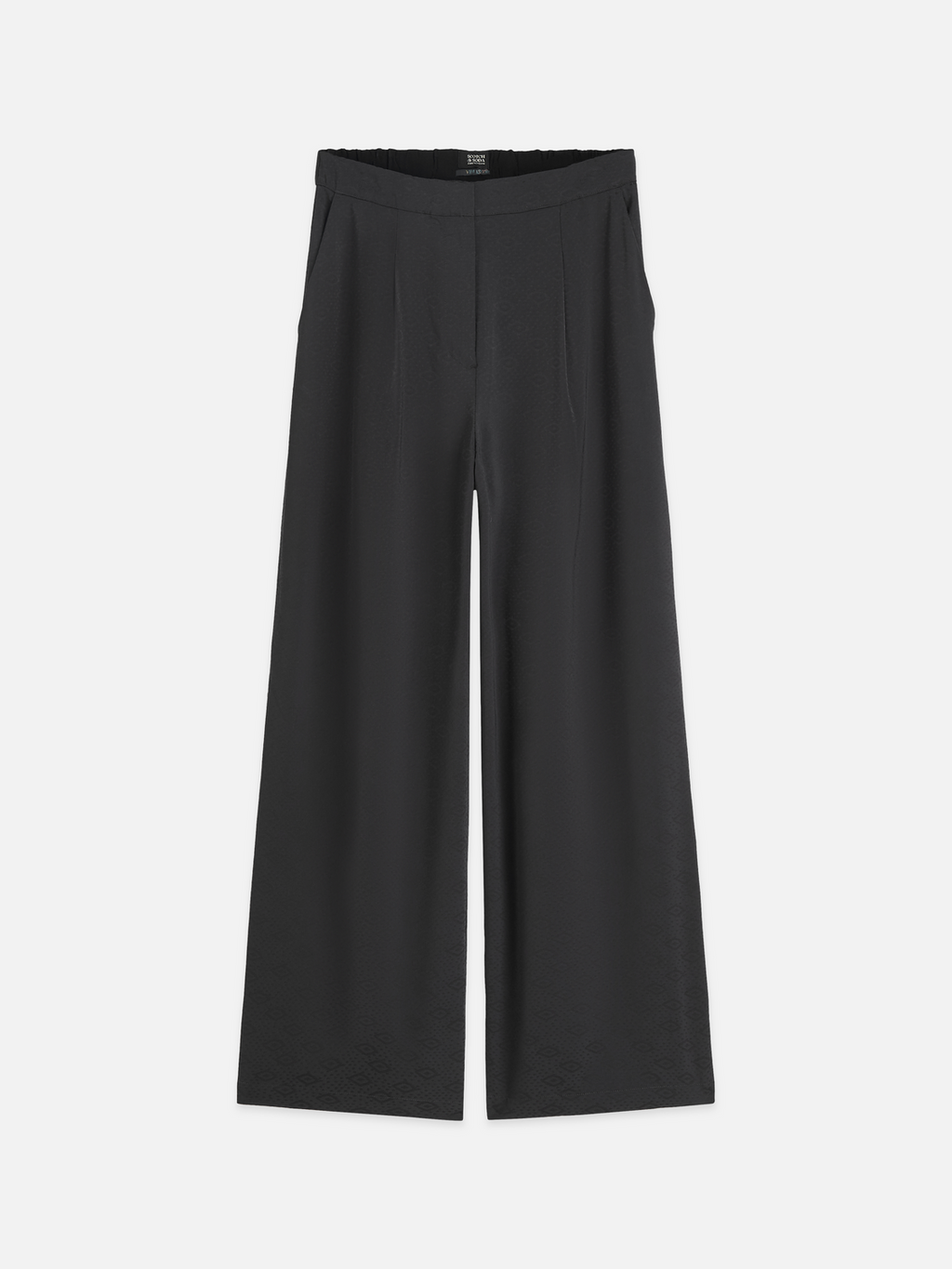 Eleni - High-Rise Wide-Leg Jacquard Pants