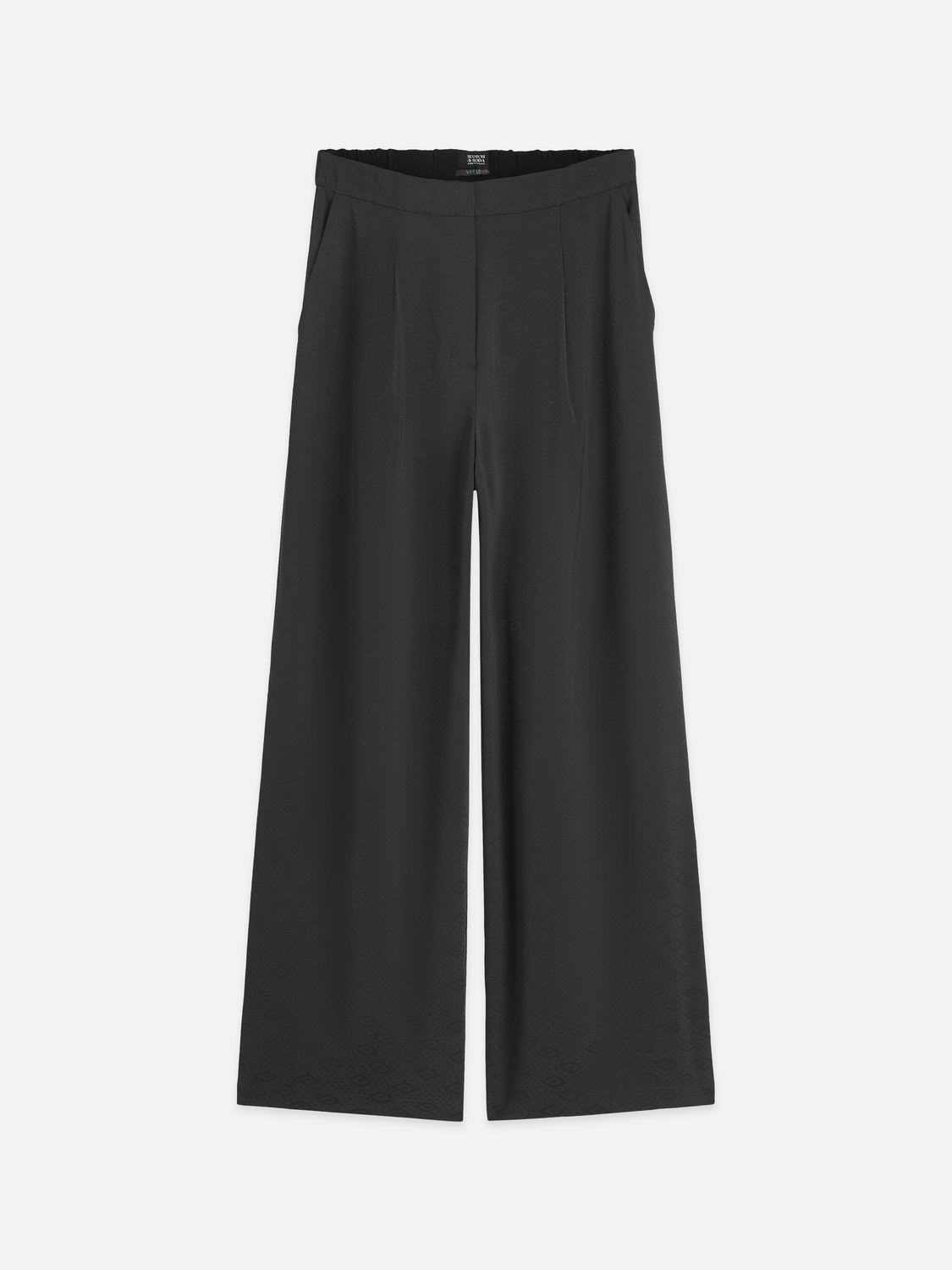 Eleni - High-Rise Wide-Leg Jacquard Pants