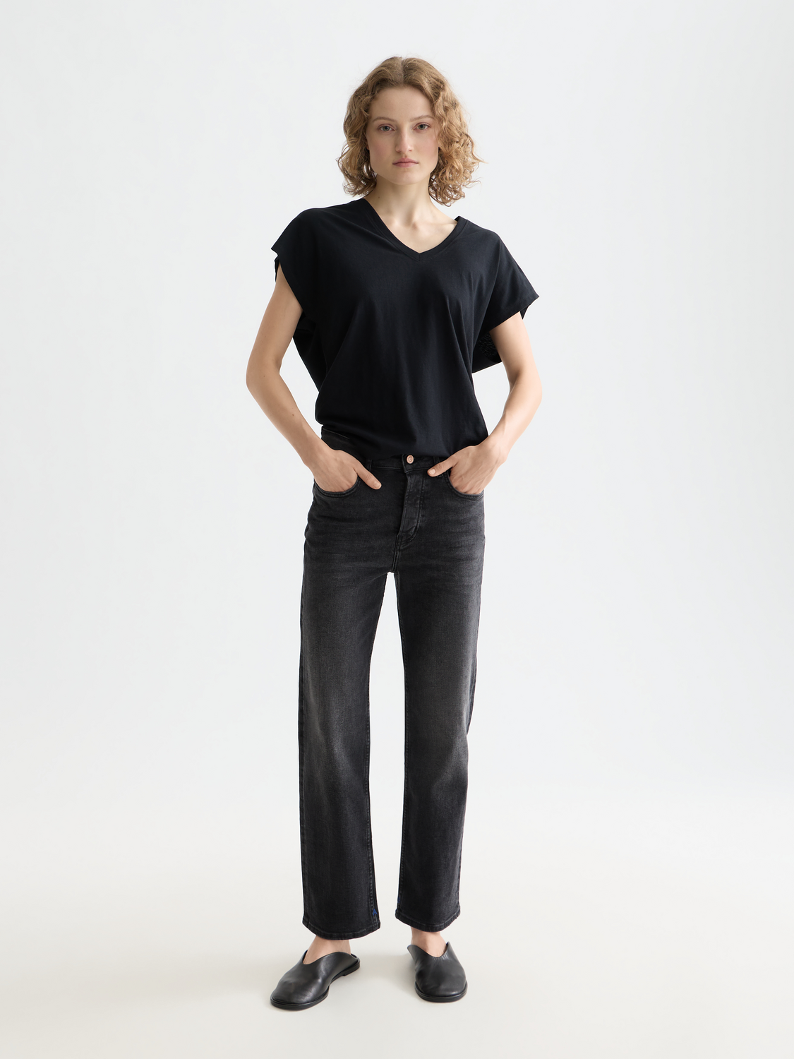 Core The Sky Straight Jeans -Black Night