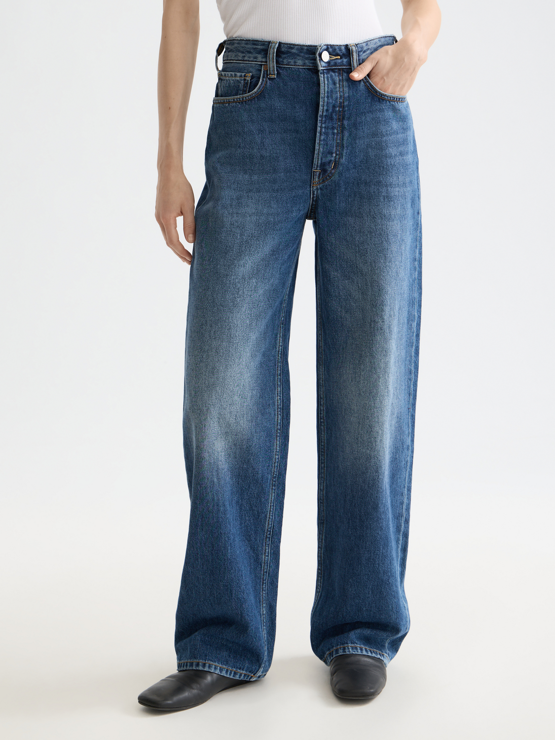 Core Ripple Straight Jeans  — Absolute Blue