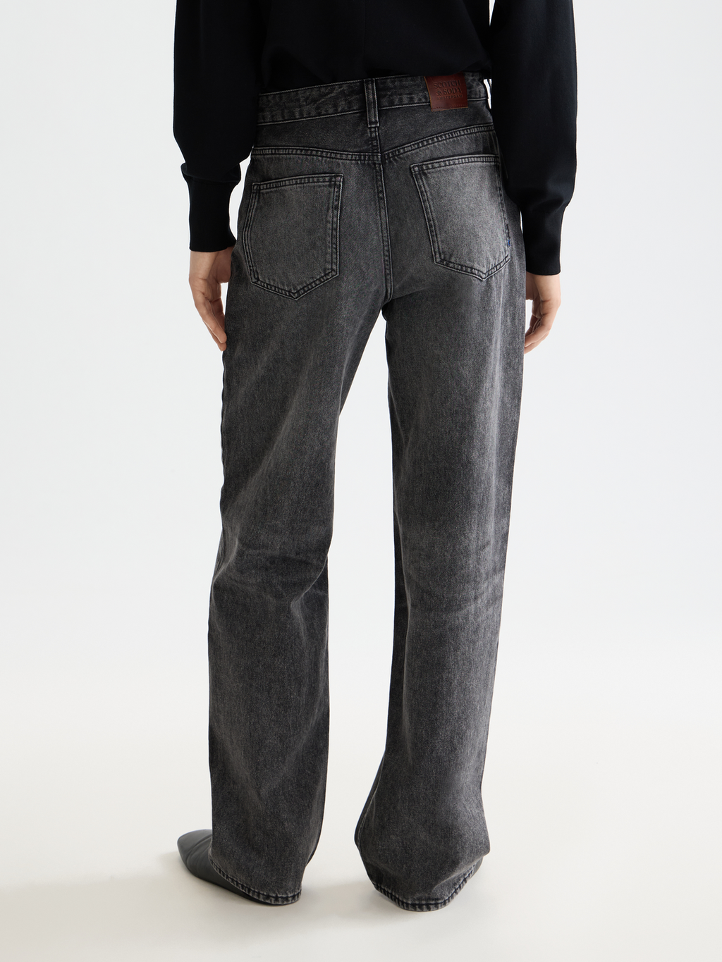Core Ripple Straight Jeans  — Absolute Black