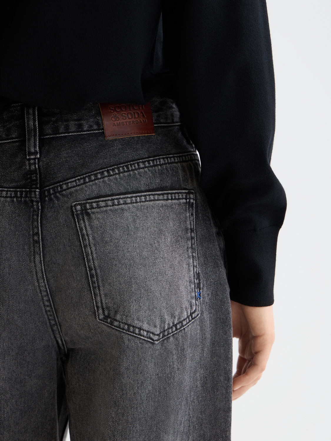 Core Ripple Straight Jeans  — Absolute Black
