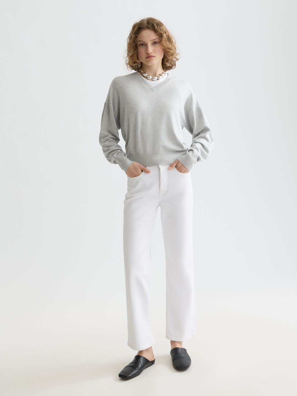 Essentials — The Sky Straight Jeans | Cool White
