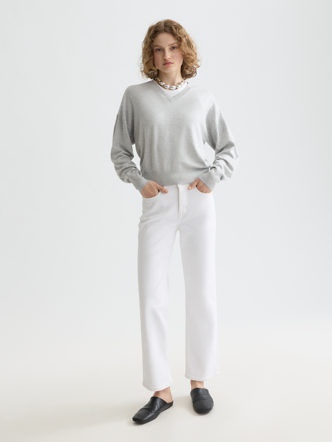 Essentials — The Sky Straight Jeans | Cool White