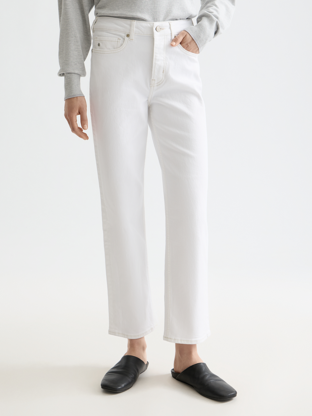 Essentials — The Sky Straight Jeans | Cool White