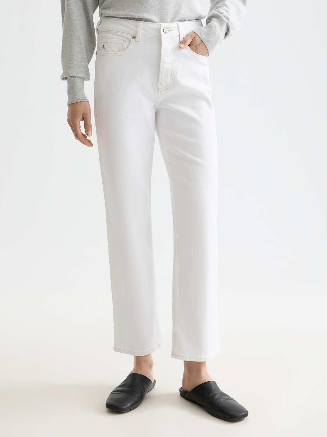 Essentials — The Sky Straight Jeans | Cool White
