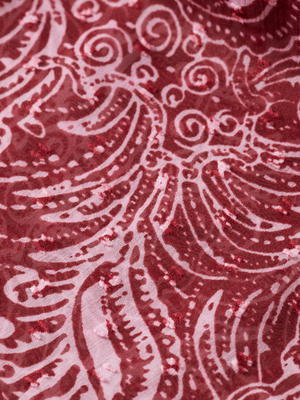 Paisley Printed Fil Coupe Maxi Dress